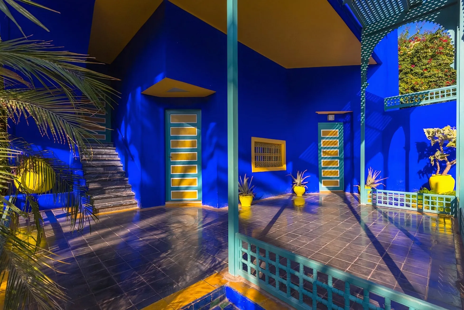Terraza De Casa Jardín Majorelle Jardín Majorelle Un Oasis Que Se Tiñe De Azul
