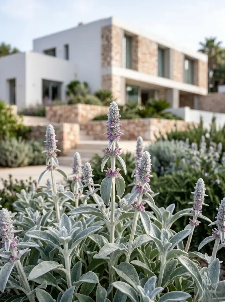Stachys byzantina | jardinesconestiloes Stachys Byzantina El Reflejo Plateado Luz Y Textura En El Paisaje