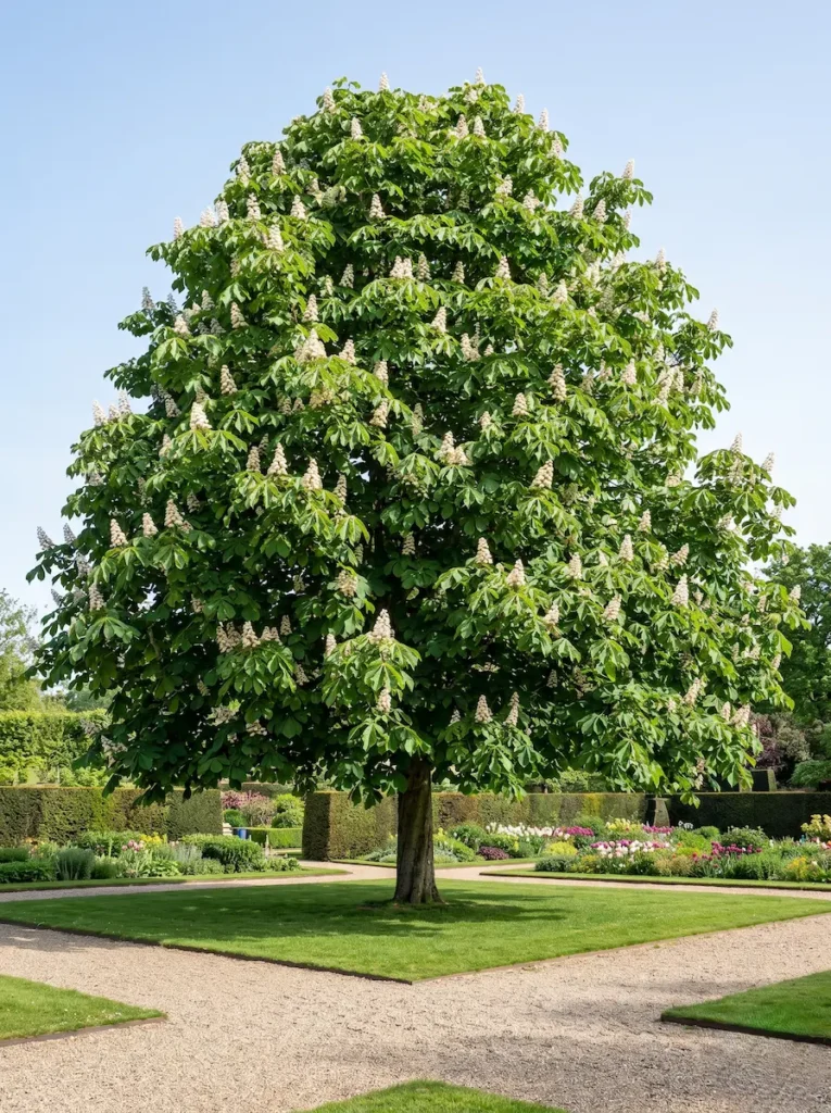 Aesculus Hippocastanum Castaño De Indias Castaño De Indias aescuslus Hippocastanum La Majestuosidad Clásica Y La Sombra Arquitectónica