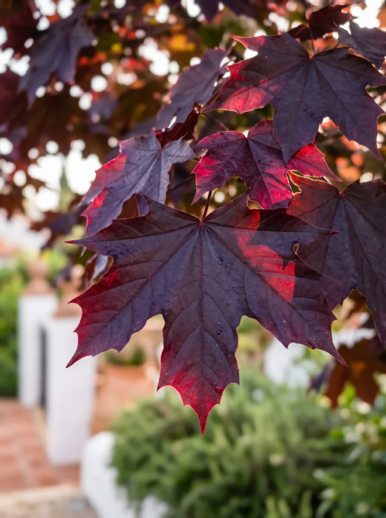 arce crimson kin hoja | jardinesconestiloes Arce Crimson Kin Hoja Acer Platanoides Crimson King El Arce Púrpura Y La Profundidad Espacial'Crimson King', un estándar profesional de vigor botánico.