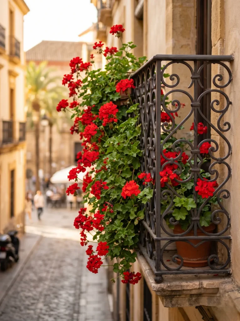 Balcon Con Geranios El Umbral Del Aire Estrategias Para Maximizar El Balcón Urbano