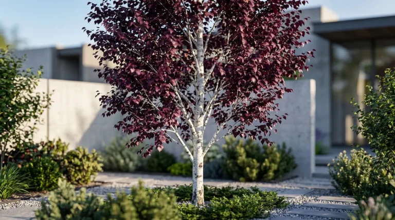 Betula Crimsom Frost Betula crimson Frost El Contraste Cromático Y La Escala Equilibrada