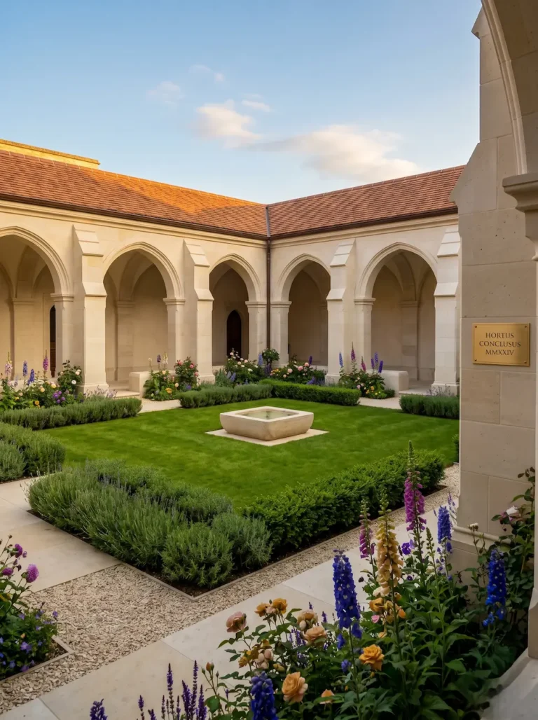 Claustro 2 El Hortus Conclusus La Tectónica Del Refugio Y La Custodia Botánica
