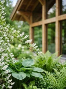 combinacion deutzia con hosta y helecho | jardinesconestiloes Combinacion Deutzia Con Hosta Y Helecho 5 Variaciones De Deutzia En El Paisaje De Sierra