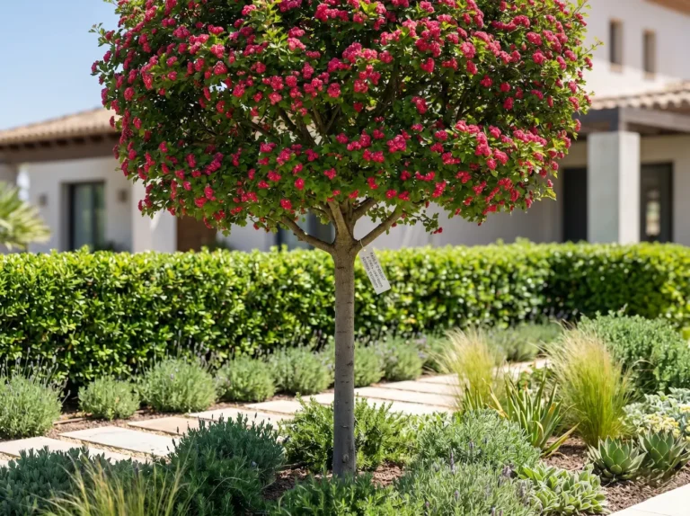 Crataegus Paul Scarlet En Jardín Crataegus Laevigata pauls Scarlet La Nube De Rosas Rojas De Primavera