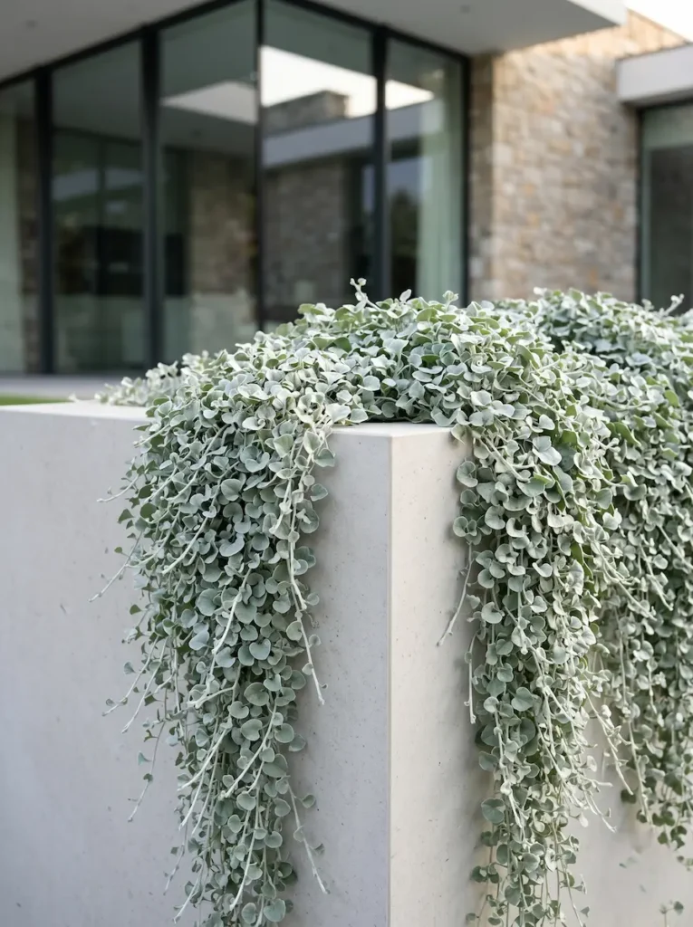 dichondra plateada | jardinesconestiloes Dichondra Plateada El Reflejo Plateado Luz Y Textura En El Paisaje
