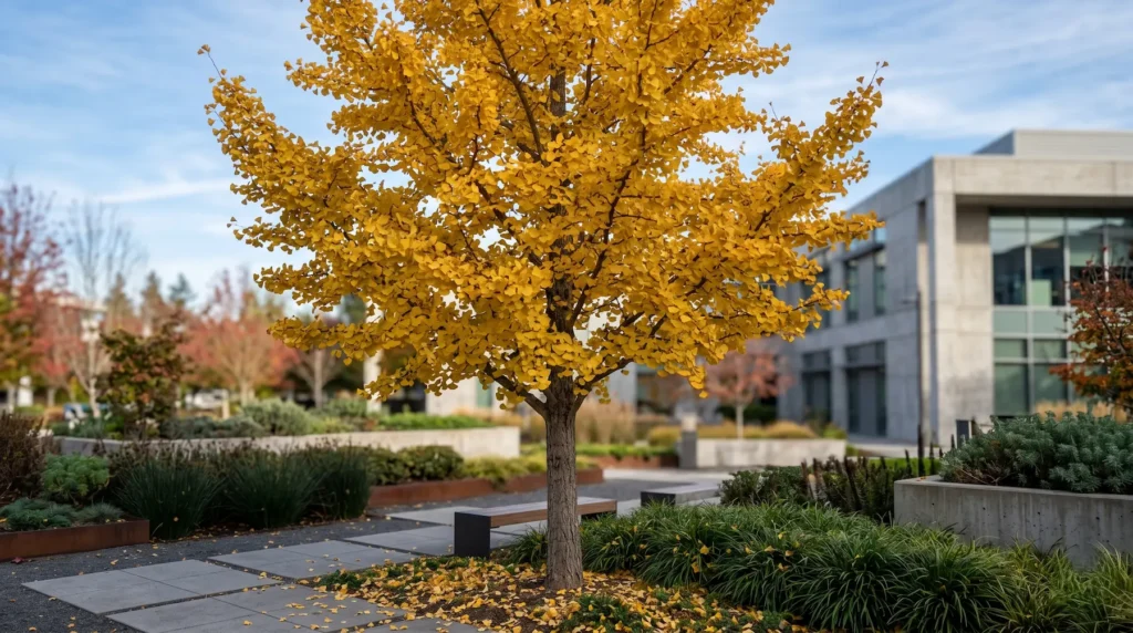 ginkgo panoramica | jardinesconestiloes Ginkgo Panoramica Ginkgo Biloba El Legado Ancestral Y La Escenografía Dorada