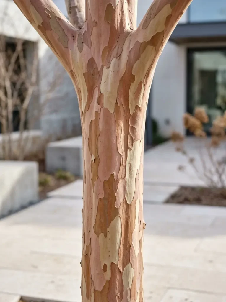 Lagerstroemia Detalle Tronco La Termodinámica Del Paisaje El Valor Bioclimático De La Especie Caducifolia