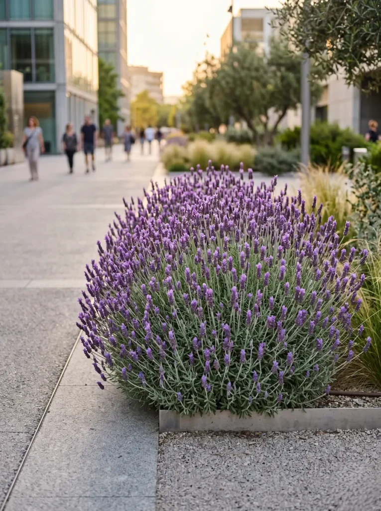 lavanda en entorno urbano | jardinesconestiloes Lavanda En Entorno Urbano Cuatro Especies Autóctonas Para Vertebrar La Ciudad