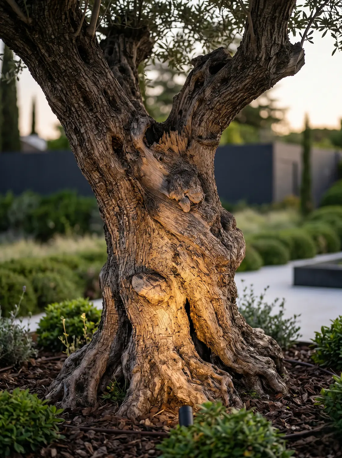 olivo ejemplar iluminado | jardinesconestiloes Olivo Ejemplar Iluminado Baom Garden Center Excelencia Y Paisajismo En Madrid