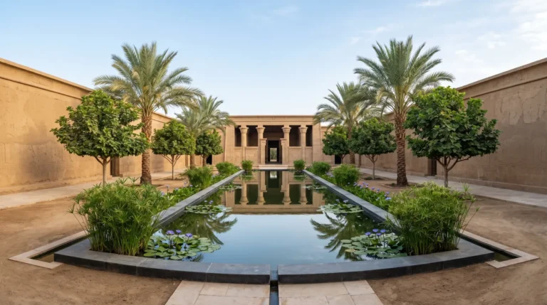 Panoramica Jardin Egipcio El Jardín Egipcio El Nacimiento Del Paisajismo  Y Arquitectura Del Nilo