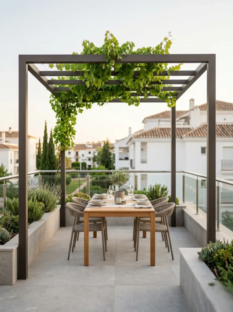 Pergola Con Trepadora En Terraza Ventajas De Tener Plantas En La Terraza La Base Para Un Hogar Con Vida