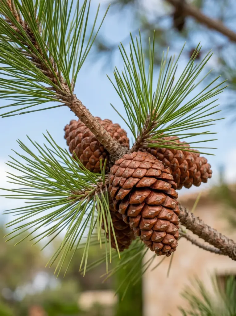 Piñas En Pino Pinus Pinea El Icono Del Paisaje Mediterráneo Y La Bóveda De Sombra