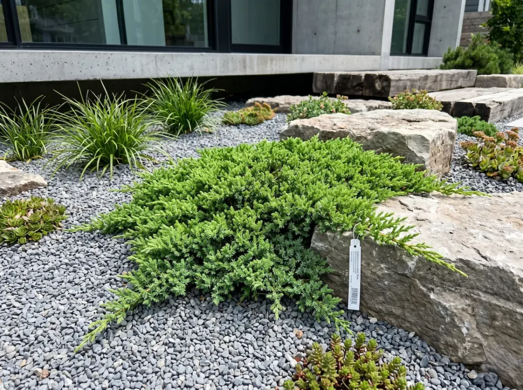 procumpens nana cabecera | jardinesconestiloes Procumpens Nana Cabecera Juniperus Procumbens nana El Manto Escultural Y La Dinámica Del Suelo'Nana' de porte rastrero, mostrando su integración paisajística bajo un estándar profesional.