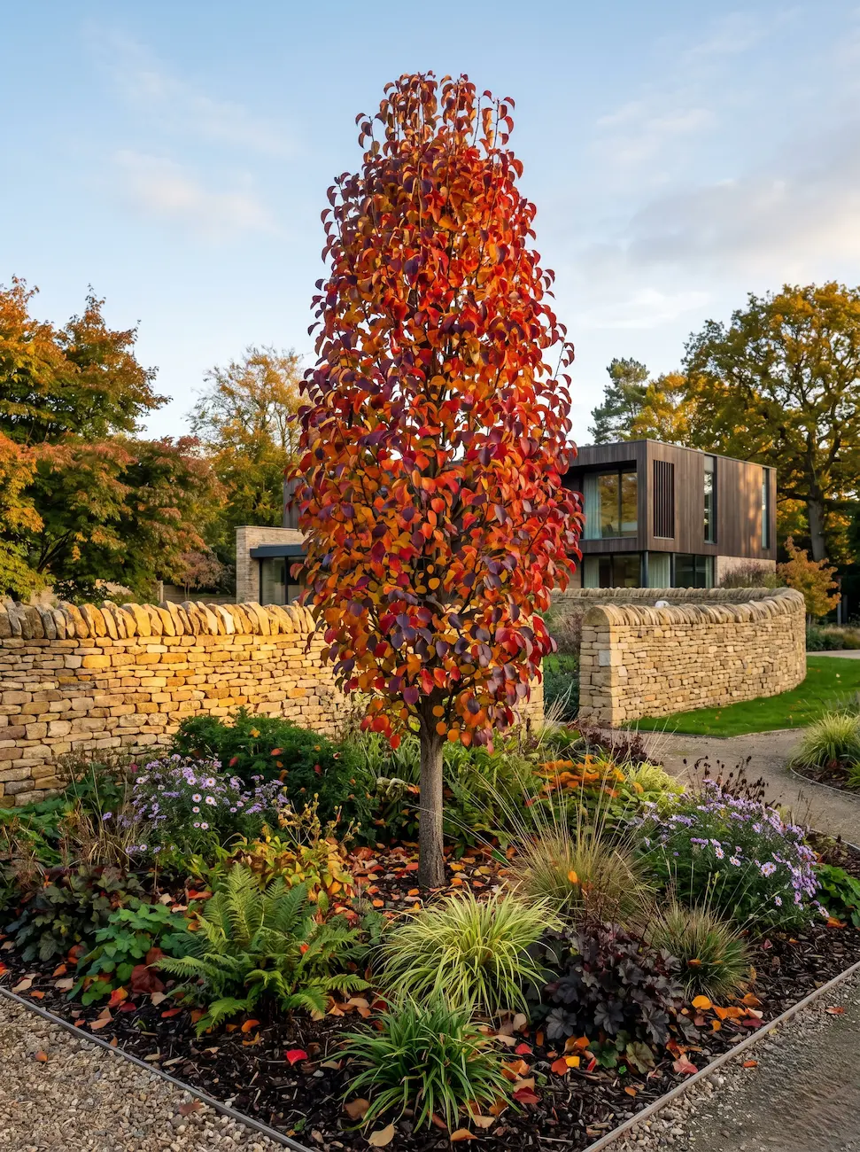 pyrus otoño | jardinesconestiloes Pyrus Otoño El Peral De Flor Arquitectura Botánica Y Verticalidad En El Diseño Exterior