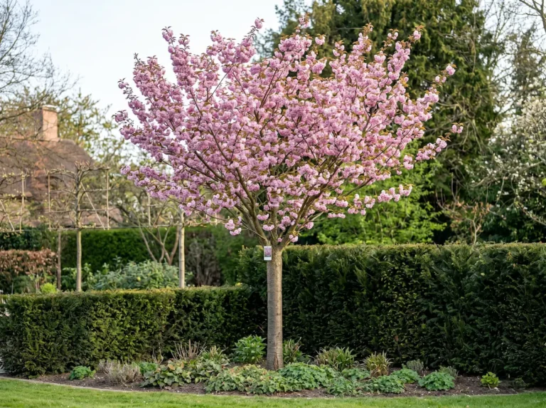 Serrulata Kanzan En Flor1 Prunus Serrulata kanzan La Eclosión Primaveral Y El Volumen Escultural