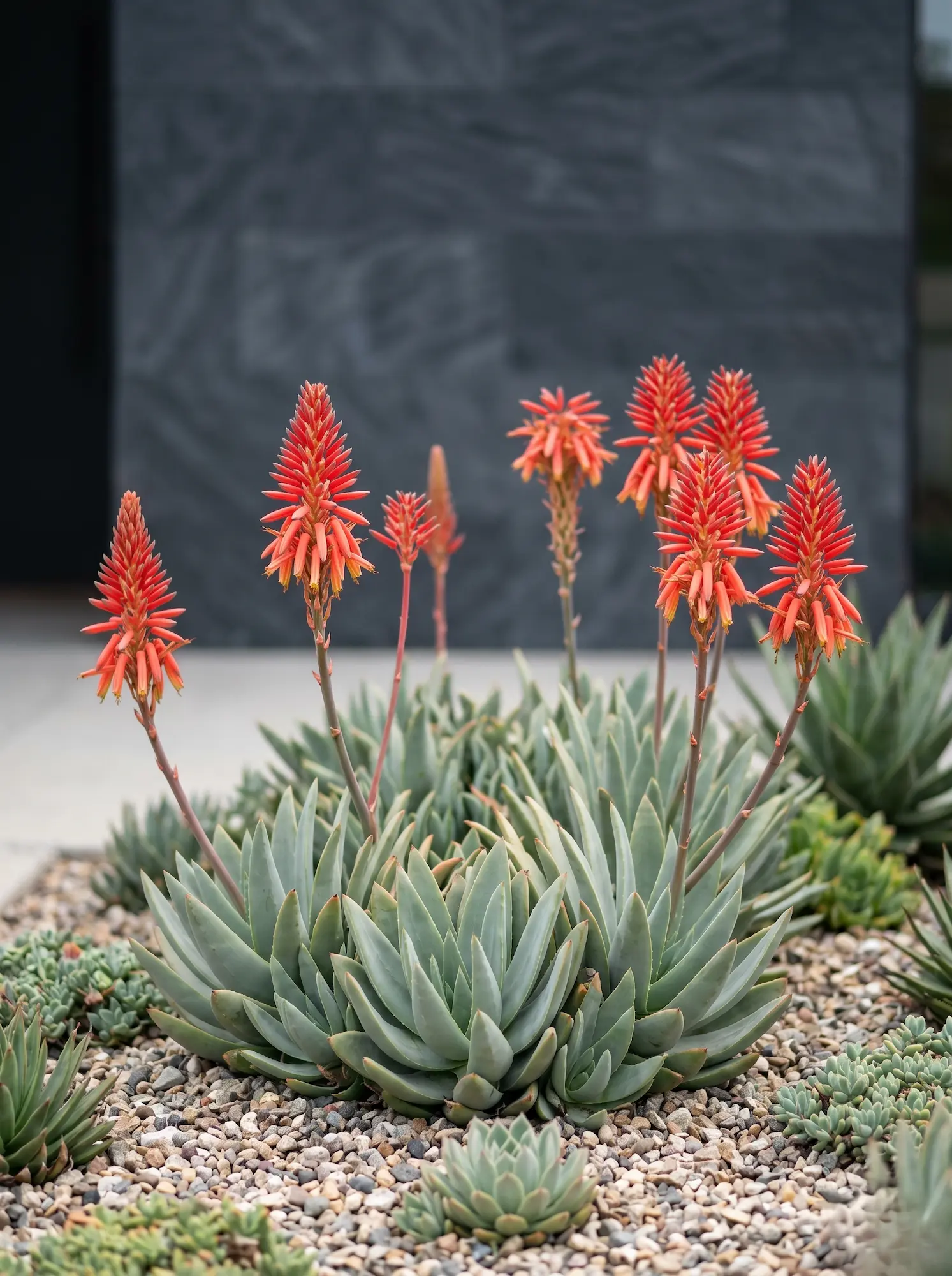 Aloe Arborescens Jardines De Grava Y Cactus Ideas Modernas Y Atractivas Sin Riego Diario