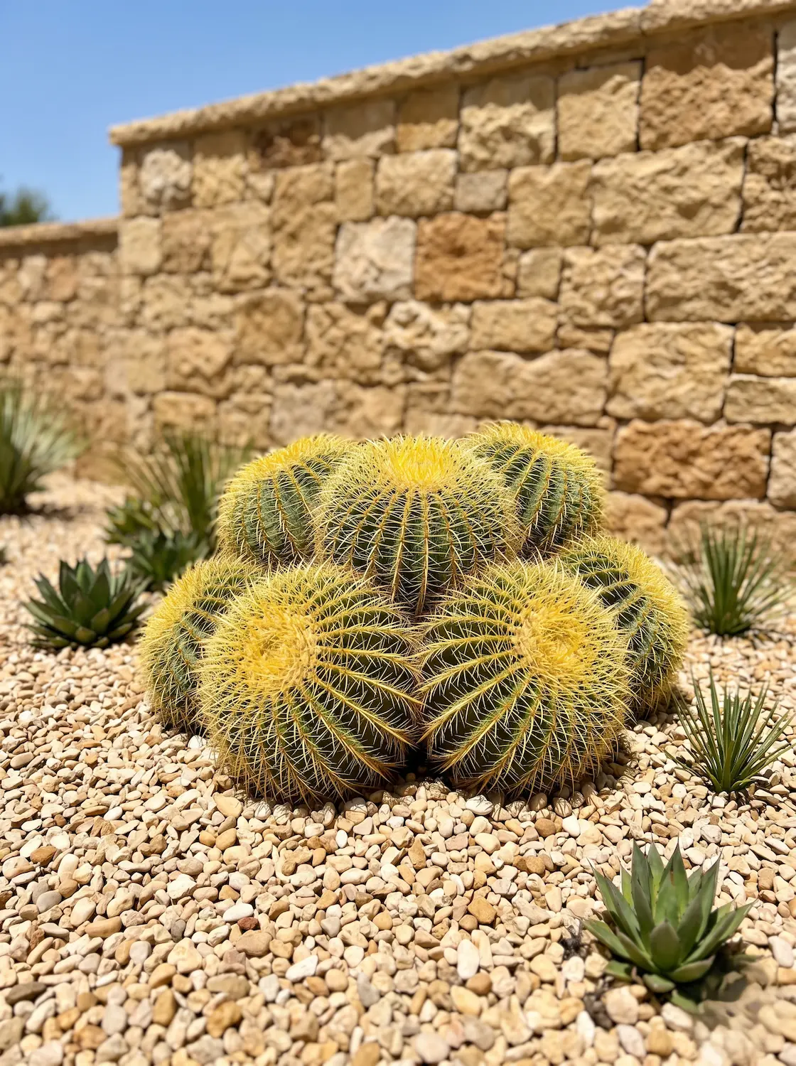 Echinocactus Grusonii 1 Jardines De Grava Y Cactus Ideas Modernas Y Atractivas Sin Riego Diario