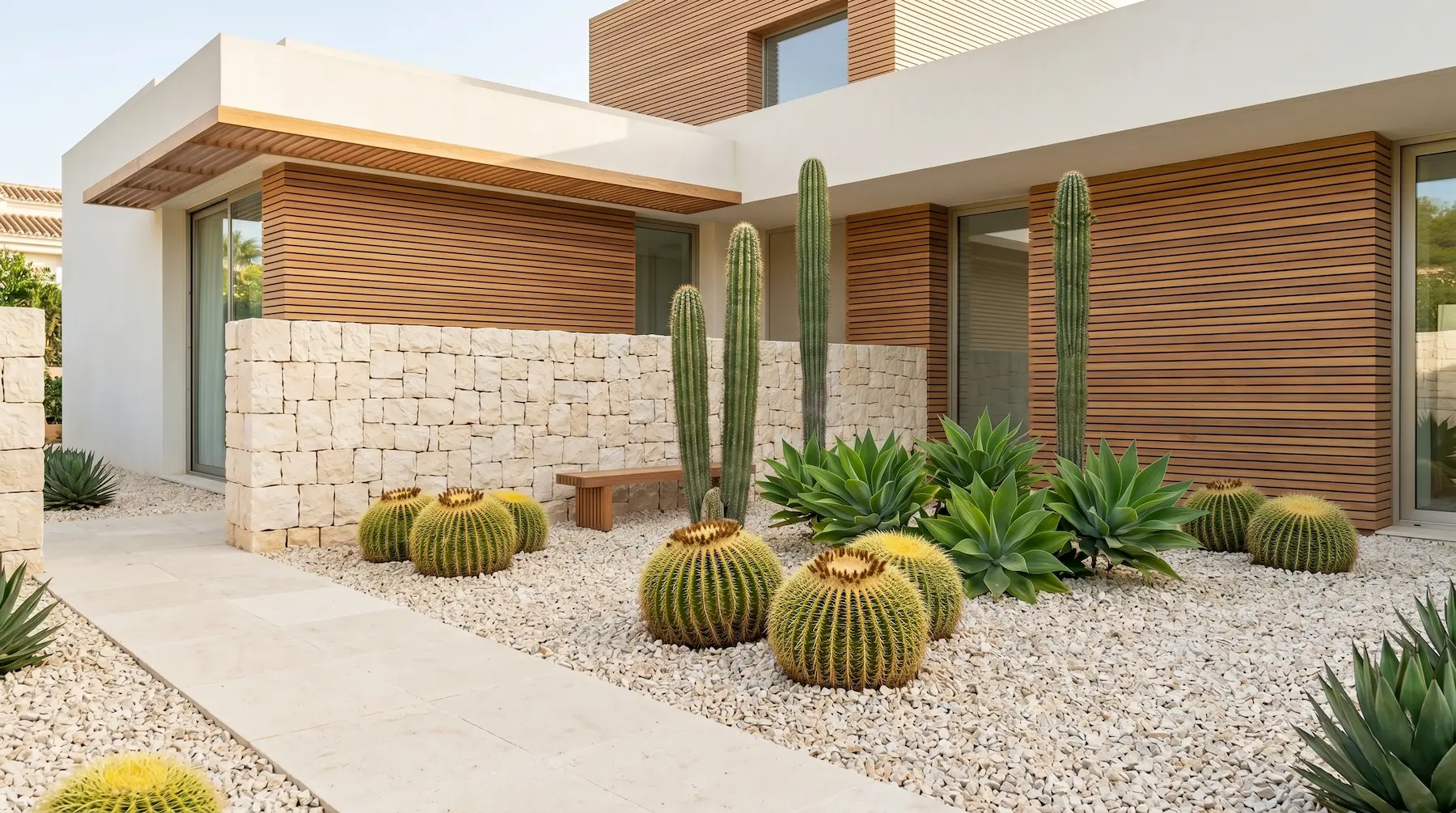 Cactus Y Crasas Cabecera Jardines De Grava Y Cactus Ideas Modernas Y Atractivas Sin Riego Diario
