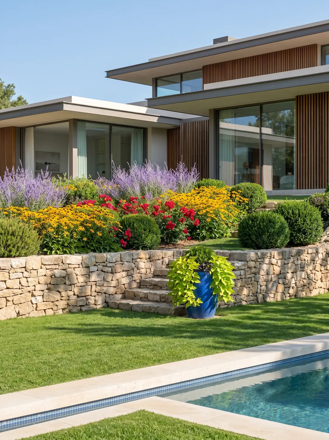 desniveles 4 | jardinesconestiloes Desniveles 4 Ingeniería Topográfica Y Transición Botánica La Resolución De Desniveles En La Arquitectura Contemporánea