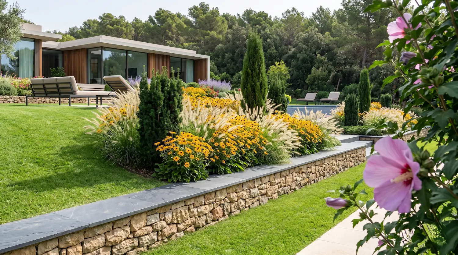 desniveles 6 | jardinesconestiloes Desniveles 6 Ingeniería Topográfica Y Transición Botánica La Resolución De Desniveles En La Arquitectura Contemporánea