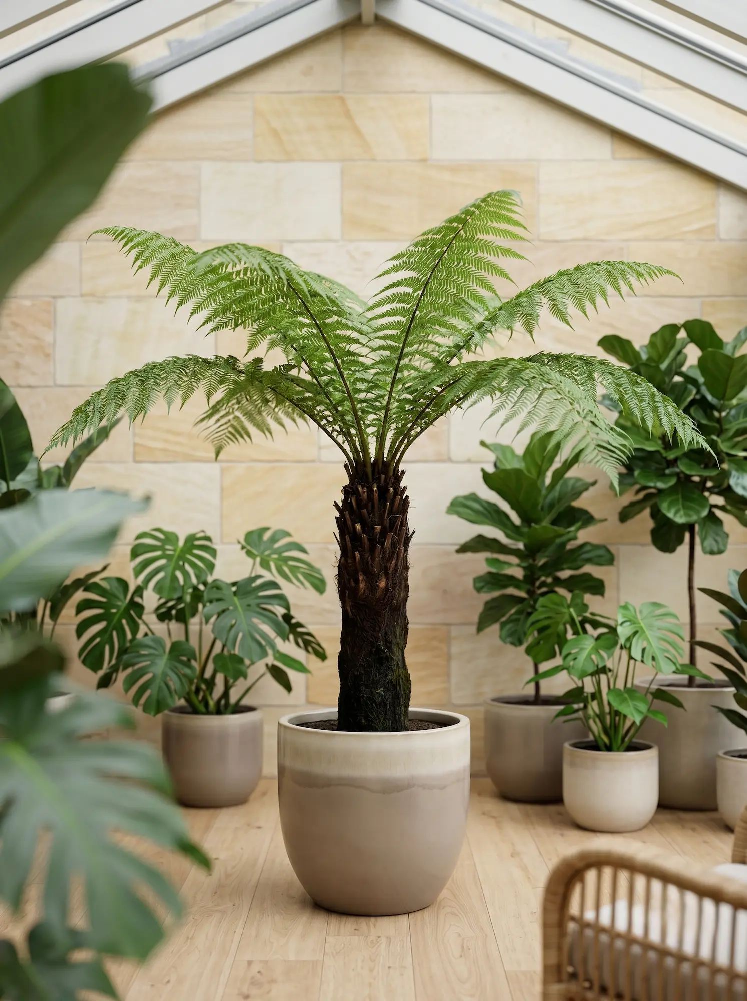 dicksonia antartica | jardinesconestiloes Dicksonia Antartica Interiorismo Paisajístico Tropical Creando Un Rincón Selvático En Tu Salón O Invernadero