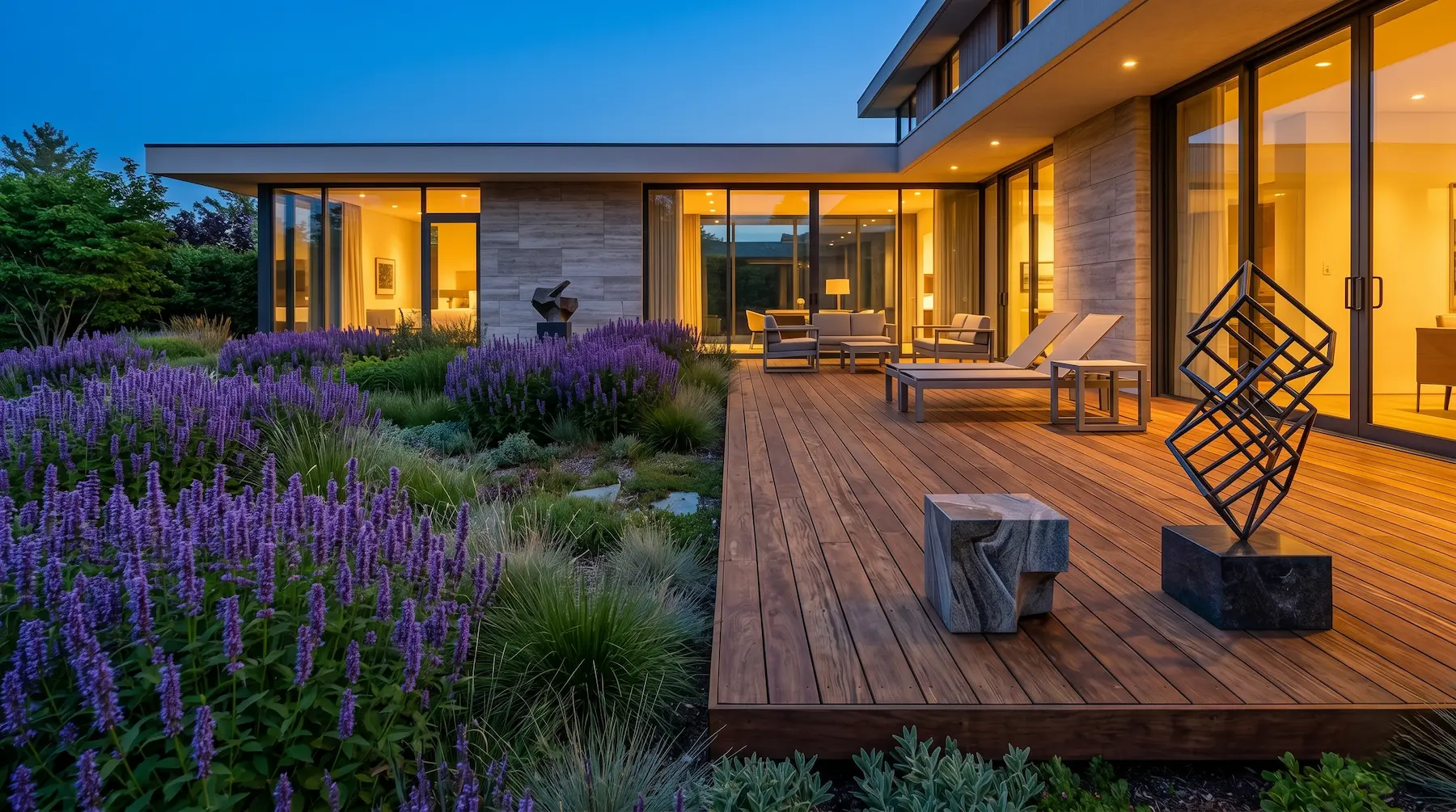 Jardín Biodiverso Chalet Moderno La Biodiversidad Estructural Refugios De Fauna En El Diseño Exterior Contemporáneo