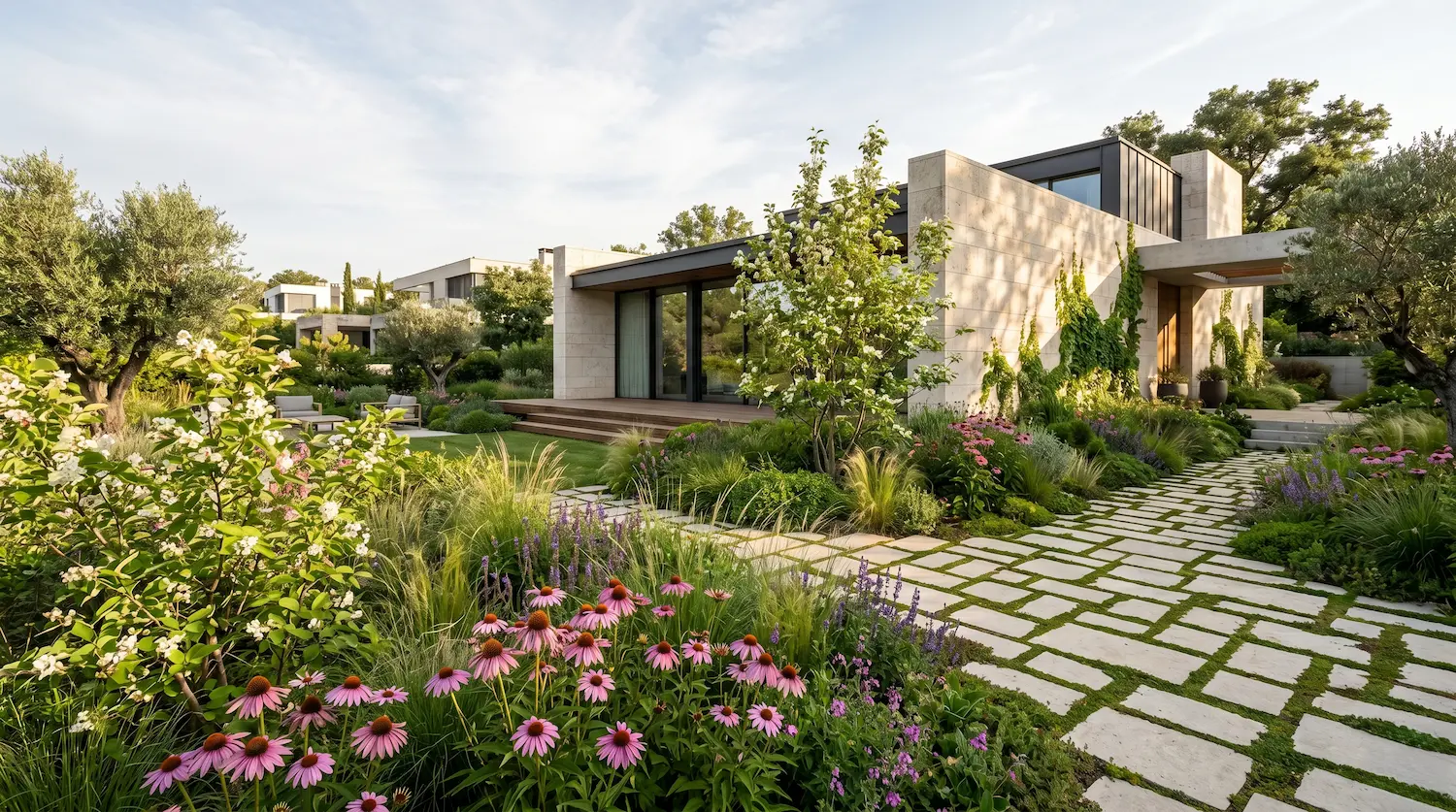 Jardin Biodiverso Chalet Moderno La Biodiversidad Estructural Refugios De Fauna En El Diseño Exterior Contemporáneo