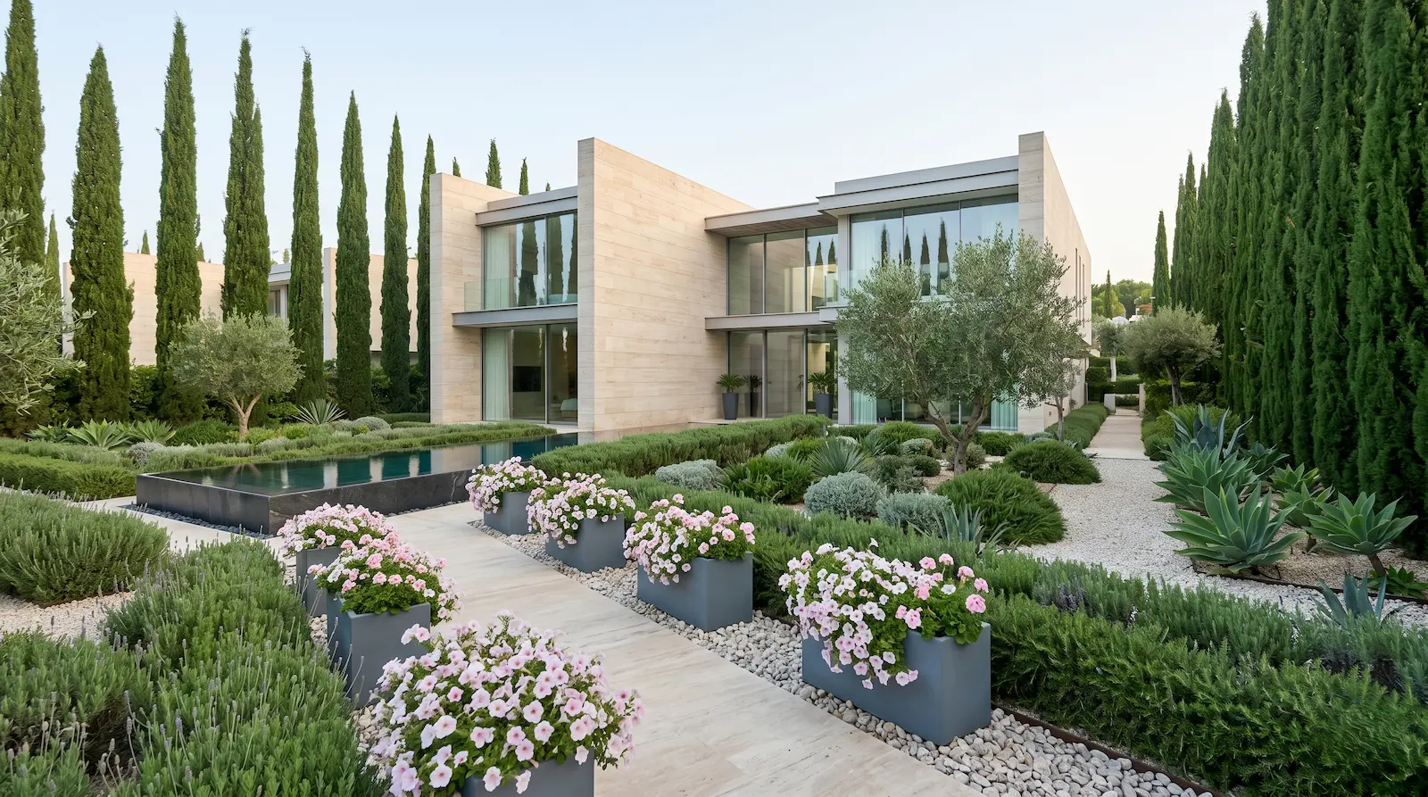 jardin toscano moderno reinterpretación | jardinesconestiloes Jardin Toscano Moderno Reinterpretación Reinterpretación Moderna Del Paisajismo Toscano Líneas Purificadas Y Materia Noble