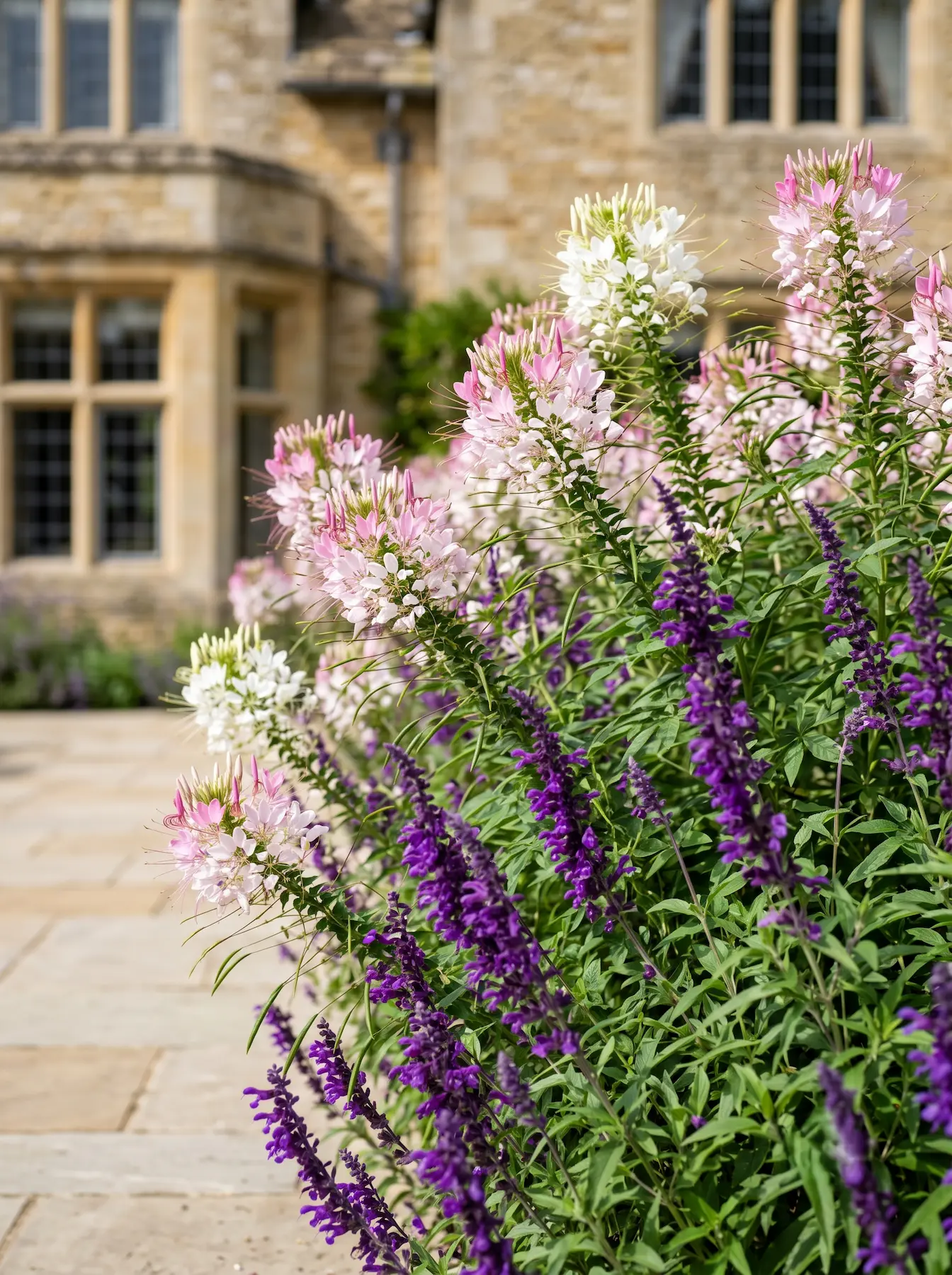 Cleome y Salvia | jardinesconestiloes Cleome Y Salvia El Caos Controlado La Tensión Entre El Estilo Cottage Y La Arquitectura Impecable
