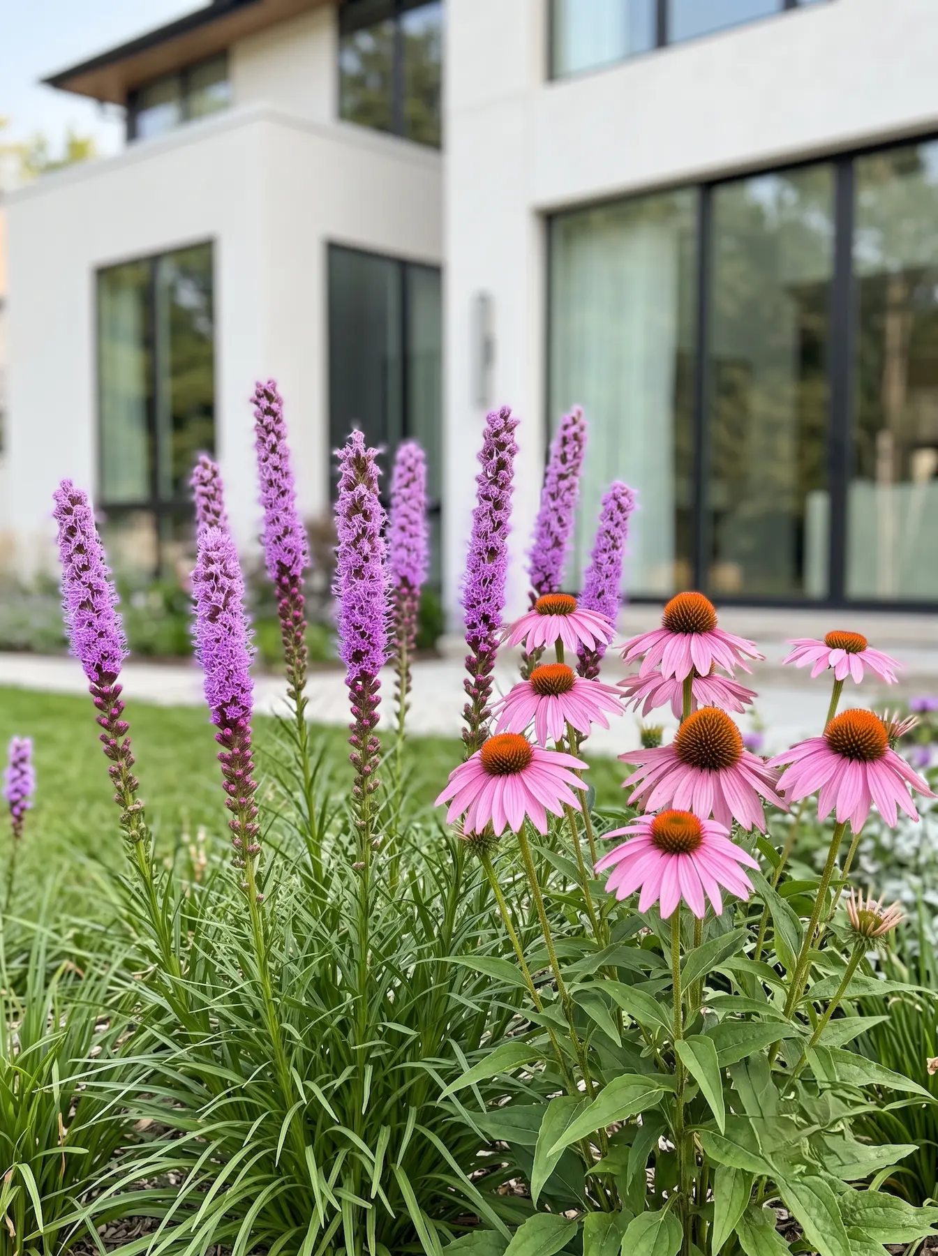 Echinacea Y Liatris Diseño De Praderas Nativas Cómo Estructurar El Parterre Silvestre