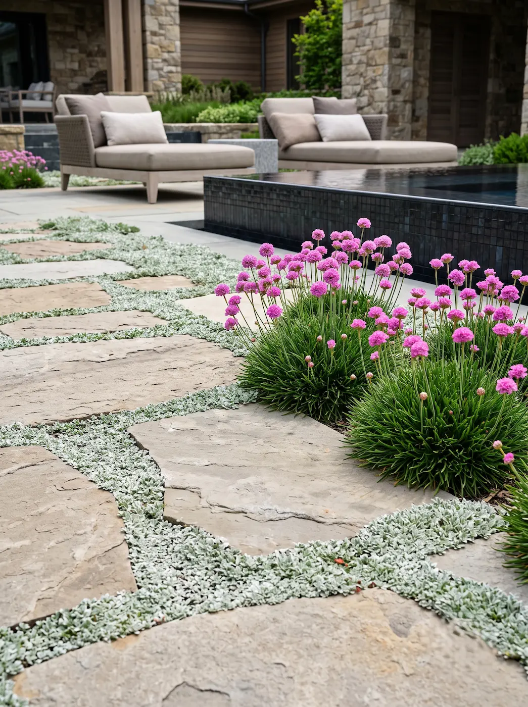 armeria y diamondia | jardinesconestiloes Armeria Y Diamondia Exclusividad Mediterránea Geometría Piedra Natural Y Texturas De Vanguardia