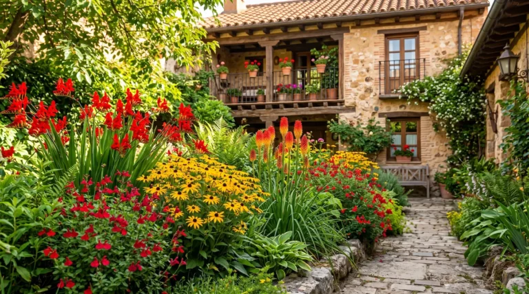 Combinacion Macizo De Flores Rojo Y Amarillo Fuego En El Jardín Cómo Diseñar Un Macizo Vibrante En Rojo Y Amarillo