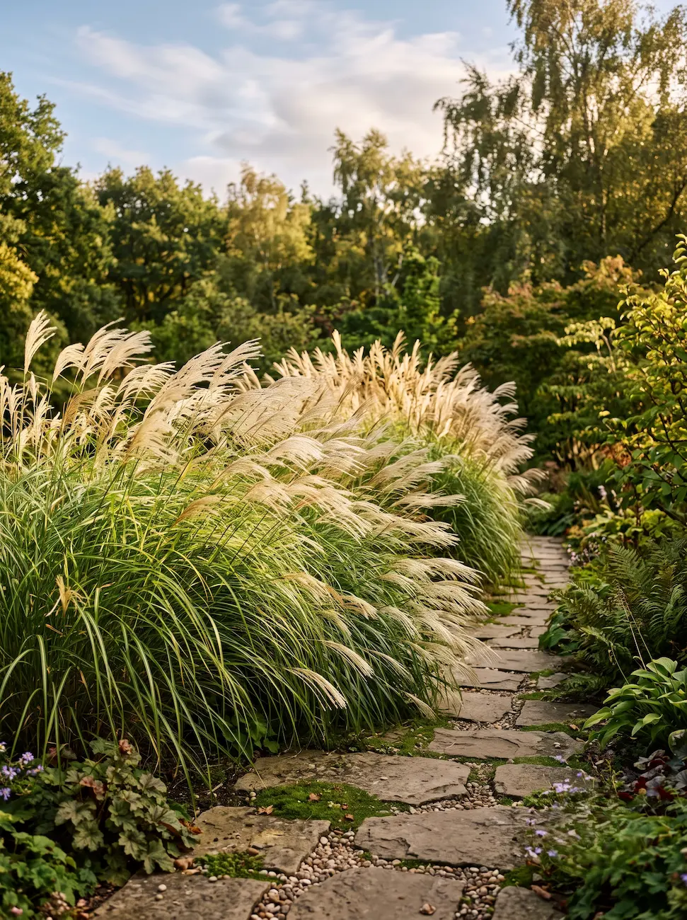 miscanthus en jardín de los sonidos | jardinesconestiloes Miscanthus En Jardín De Los Sonidos Jardín Del Sonido La Cascada El Siseo Y La Arquitectura Acústica