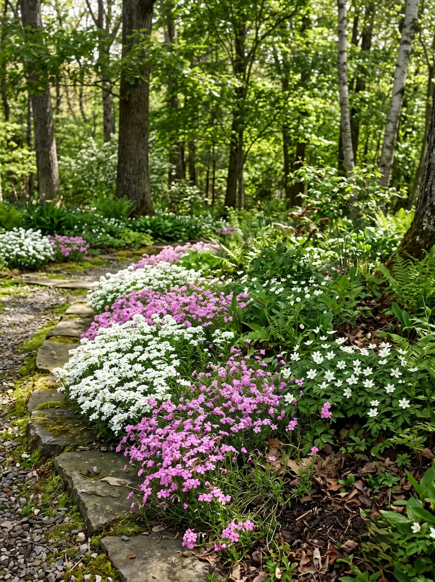 Phlox Iberis Y Anemona Terapia Del Bosque El Despertar Escarlata Y El Sotobosque Restaurativo