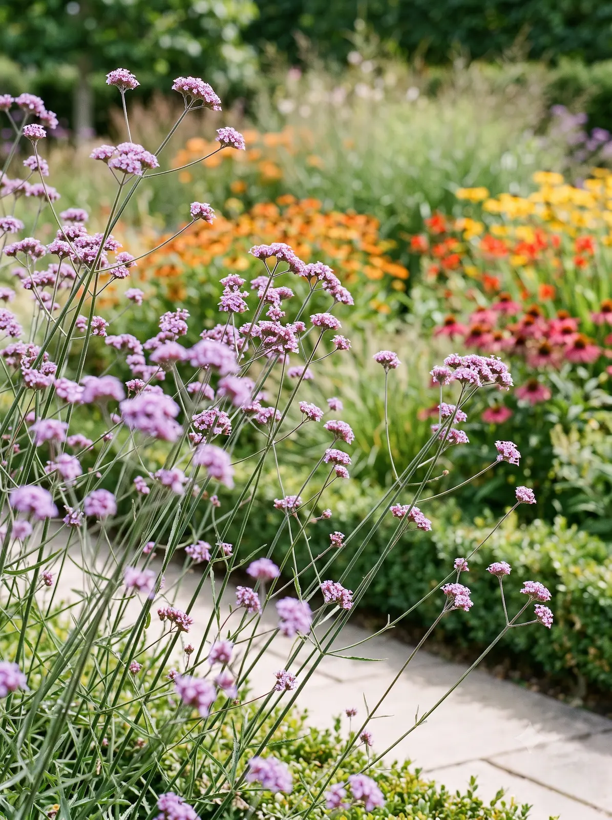 verbena bonaerensis perennes | jardinesconestiloes Verbena Bonaerensis Perennes Fuego Y Éter La Coreografía Cromática Del Borde Perenne