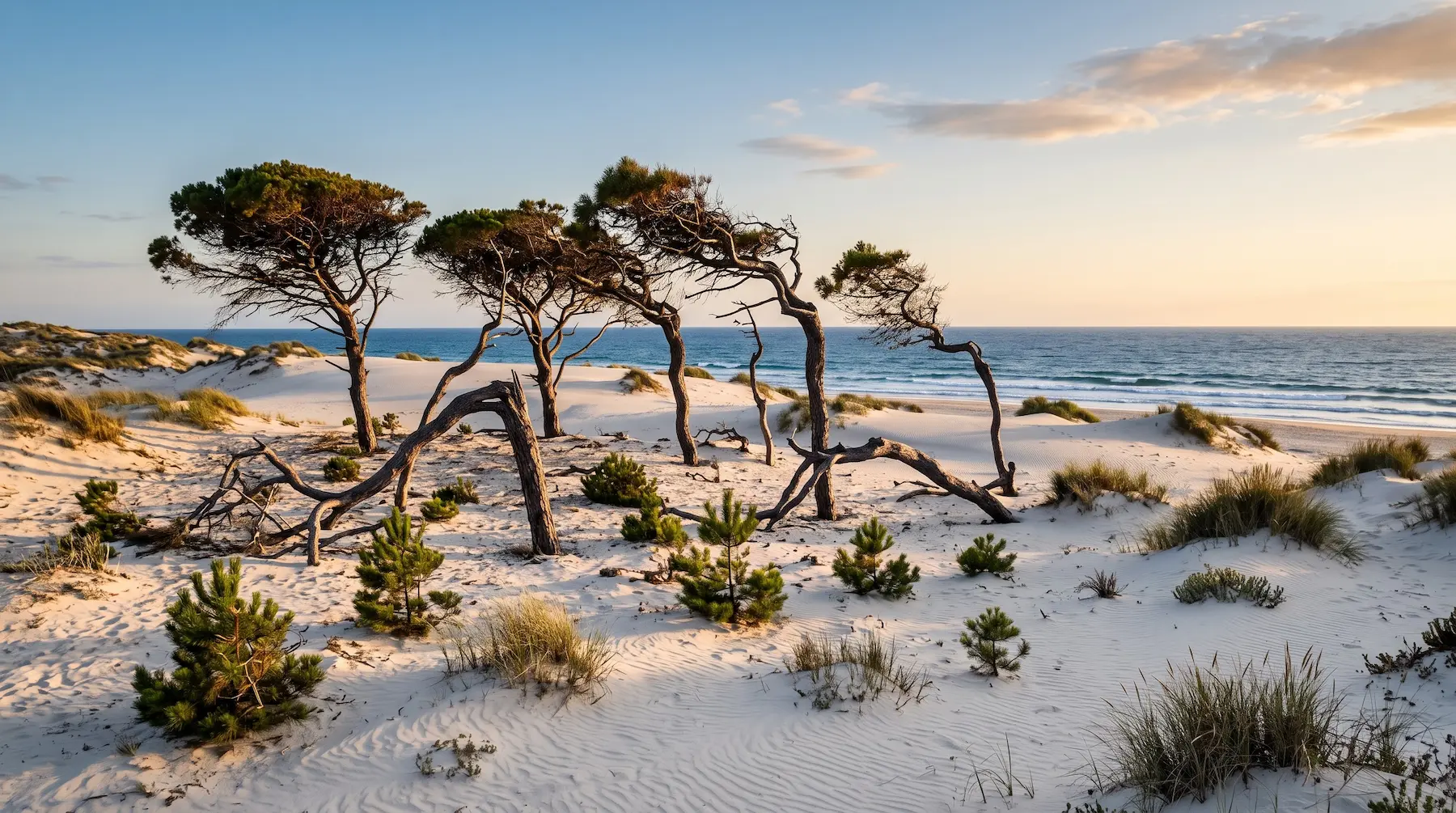Ecosistema Dunar Costero Con Pinos Piñoneros Adultos Infraestructura Verde Contra El Atlántico Por Qué La Restauración Dunar En Cádiz Y Huelva Es Más Rentable Que El Hormigón