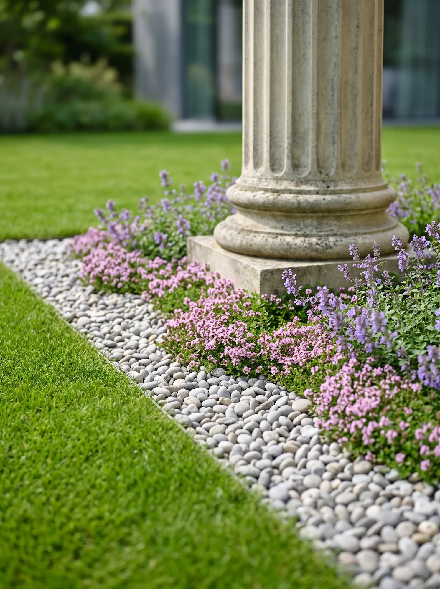 Thymus Serpyllum Y Nepeta Racemosa La Tensión Clásica Allium Lavanda Y El Eje Dórico