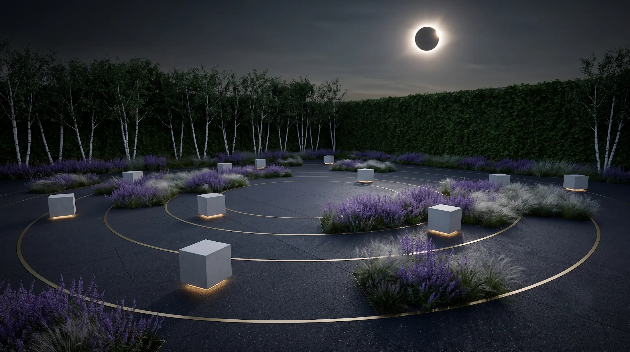 Eclipse1 El Día Que El Jardín Miró Al Cielo Un Refugio De Diseño Para El Gran Eclipse