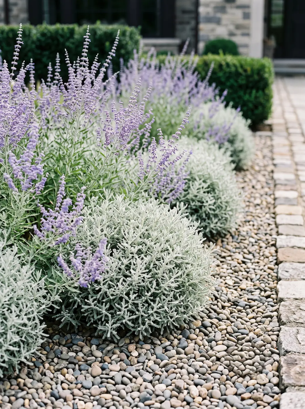 salvia yongii y santolina | jardinesconestiloes Salvia Yongii Y Santolina El Contraste Estructural La Sinfonía Mineral En Pitosporo Y Salvia